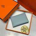 Hermes H083035CK10 Calvi Duo card holder H91006