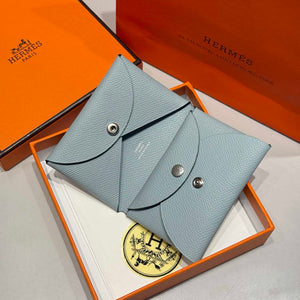 Hermes H083035CK10 Calvi Duo card holder H91006 - Default Title - View 2