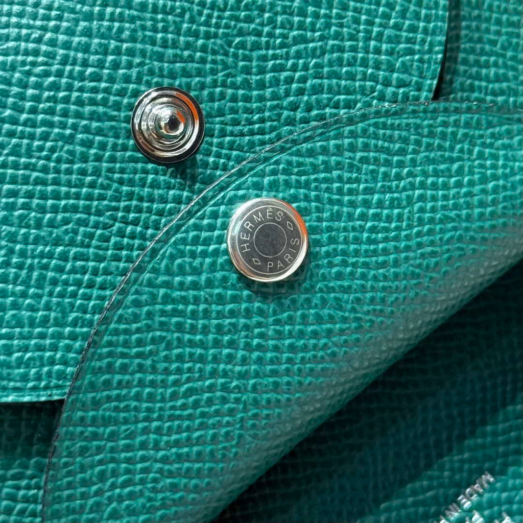 Hermes H083035CK10 Calvi Duo card holder H91007