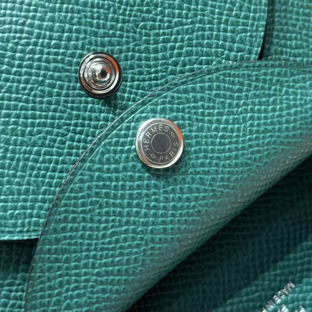 Hermes H083035CK10 Calvi Duo card holder H91007