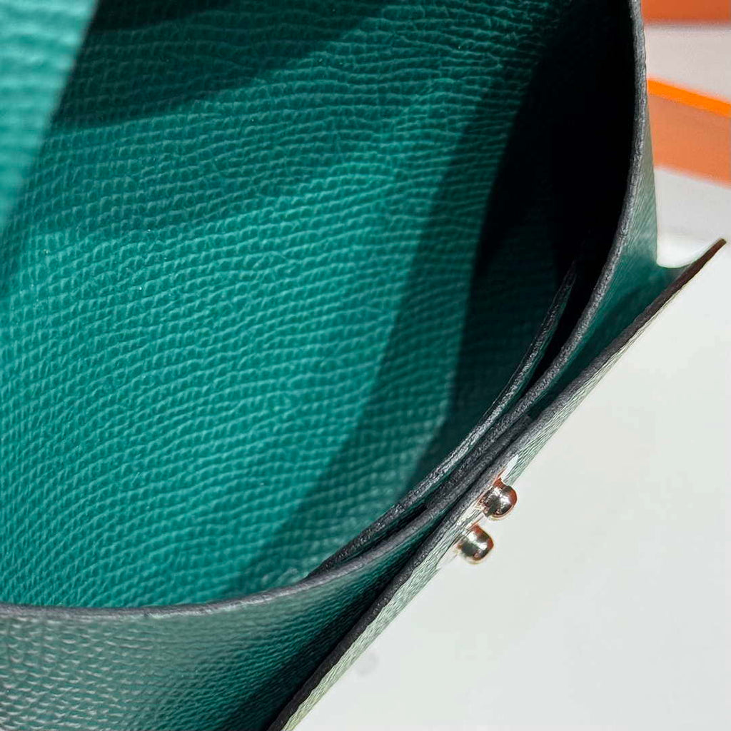 Hermes H083035CK10 Calvi Duo card holder H91007