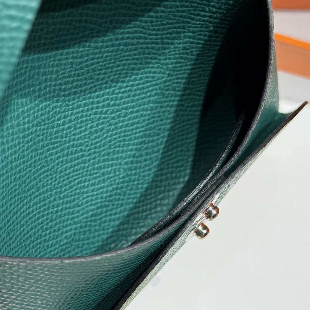 Hermes H083035CK10 Calvi Duo card holder H91007