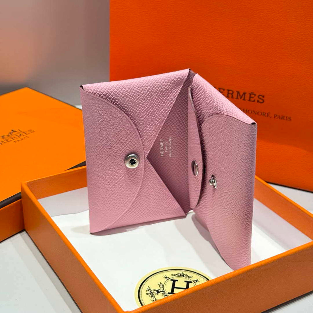 Hermes H083035CK10 Calvi Duo card holder H91010