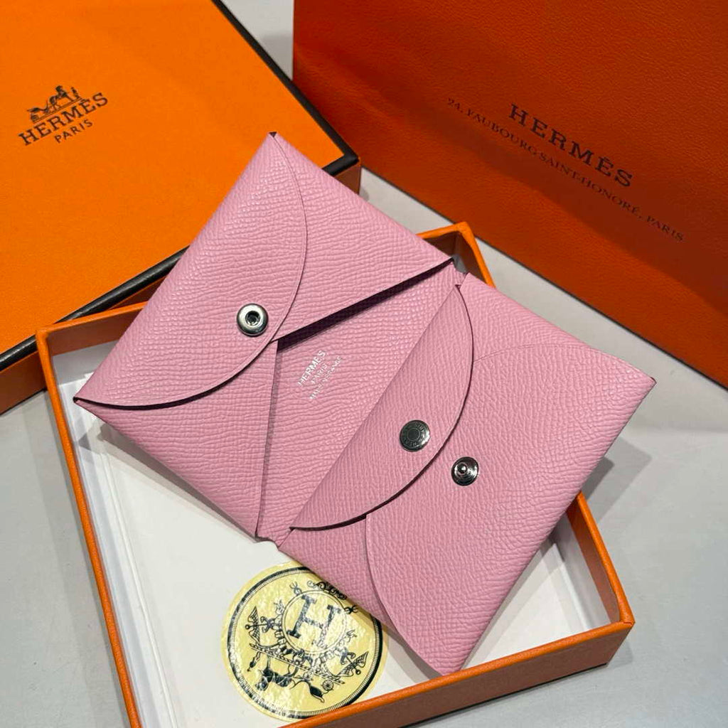 Hermes H083035CK10 Calvi Duo card holder H91010