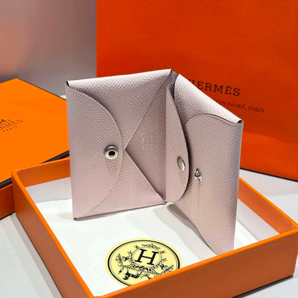 Hermes H083035CK10 Calvi Duo card holder H91011