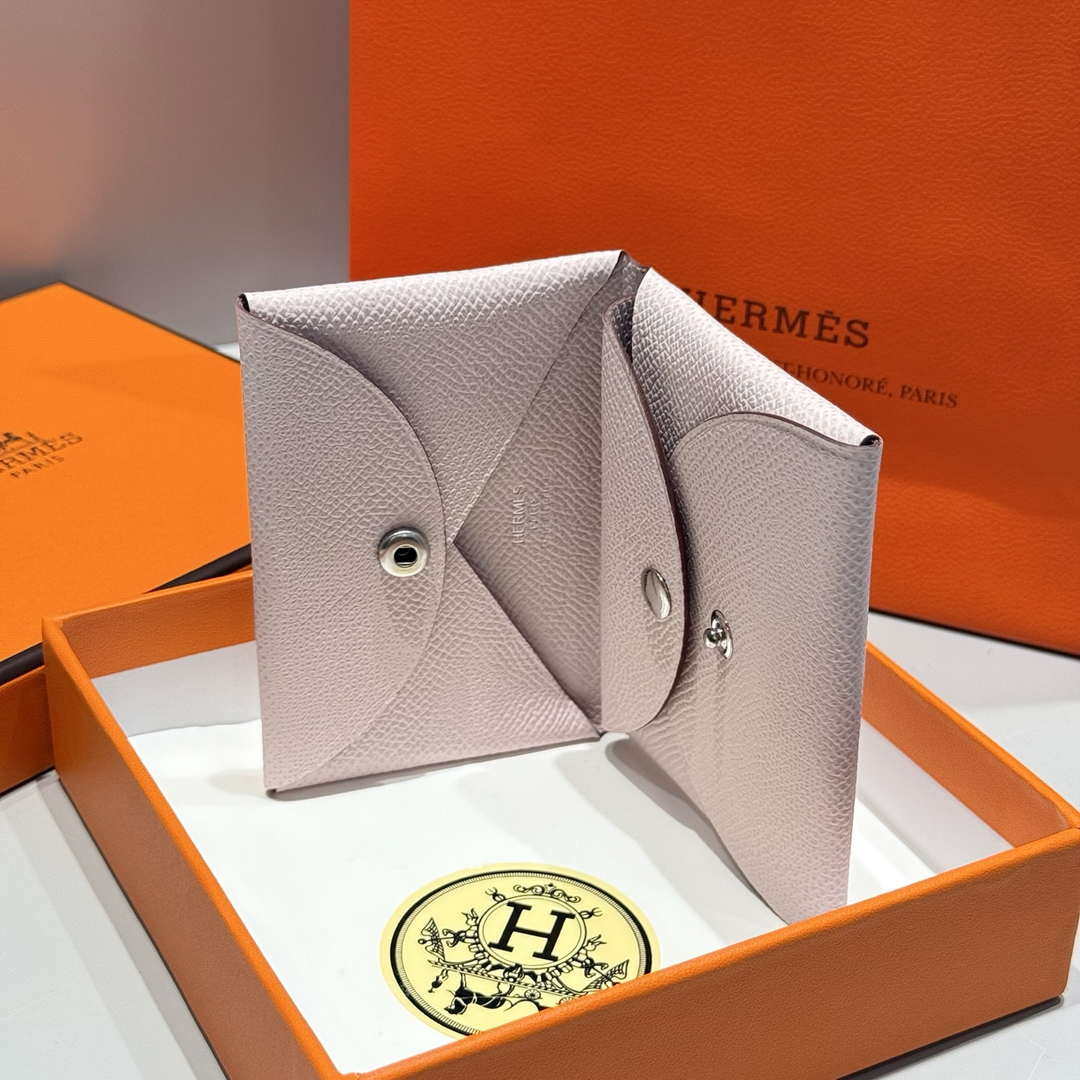 Hermes H083035CK10 Calvi Duo card holder H91011