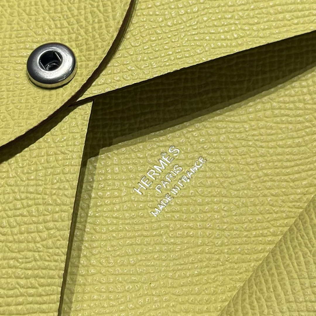 Hermes H083035CK10 Calvi Duo card holder H91012