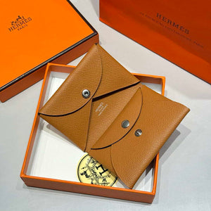 Hermes H083035CK10 Calvi Duo card holder H91015 - Default Title - View 2
