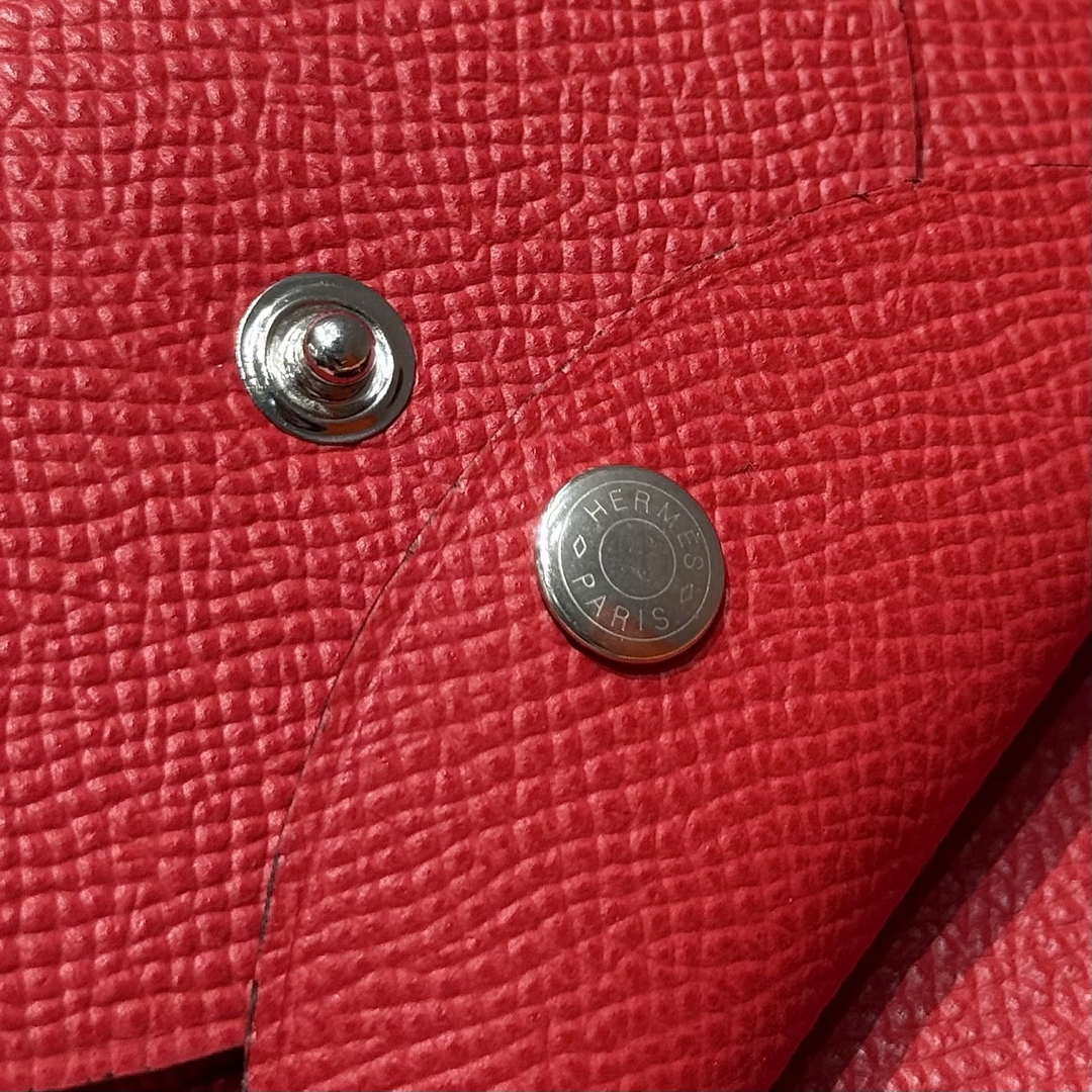 Hermes H083035CK10 Calvi Duo card holder H91018