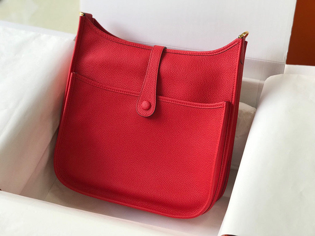 Hermes H083434 Evelyne III 29 bag Shoulder Bag 203877 Red
