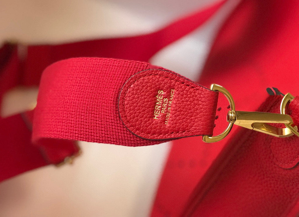 Hermes H083434 Evelyne III 29 bag Shoulder Bag 203877 Red