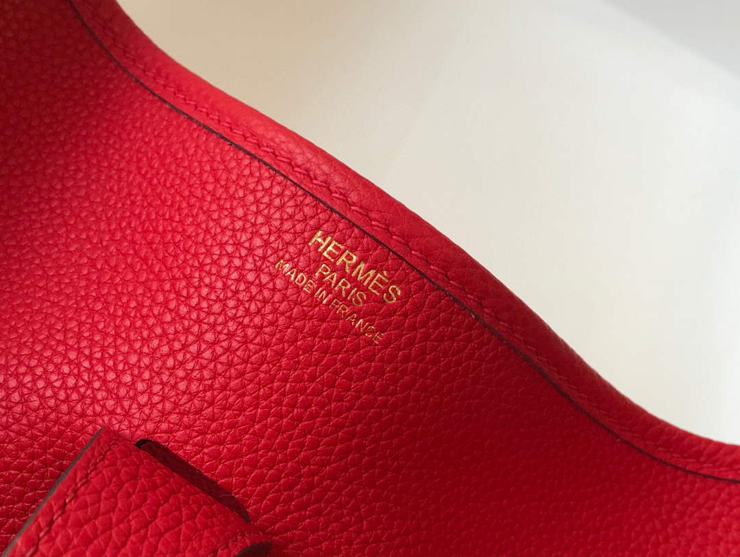 Hermes H083434 Evelyne III 29 bag Shoulder Bag 203877 Red - Default Title - View 6