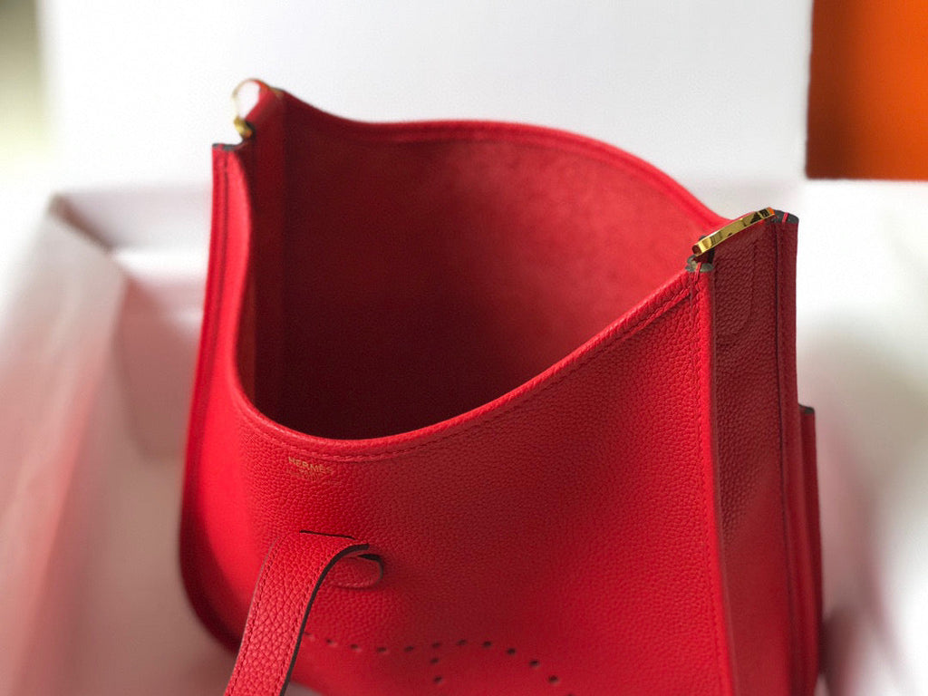 Hermes H083434 Evelyne III 29 bag Shoulder Bag 203877 Red