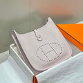 Hermes H083435 Evelyne III 29 Shoulder Bag Silver Hardware Light Purple - Default Title - View 1