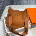 Hermes H083435 Evelyne III 29 Shoulder Bag Silver Hardware Tan - Default Title - View 1