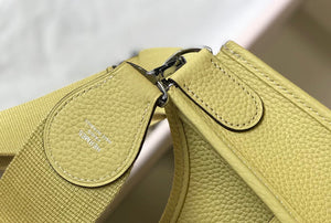 Hermes H083435 Evelyne III 29 Shoulder Bag Silver Hardware Lemon Yellow - Default Title - View 8