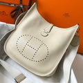 Hermes H083435 Evelyne III 29 Shoulder Bag Silver Hardware Beige - Default Title - View 1
