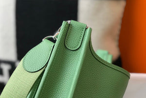 Hermes H083435 Evelyne III 29 Shoulder Bag Silver Hardware Light Green - Default Title - View 6