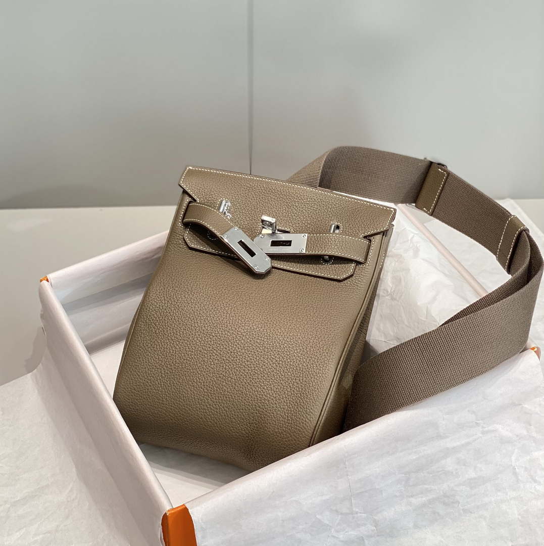 Hermes H083591CK89 Hac a Dos GM backpack Elephant gray - Default Title - View 4