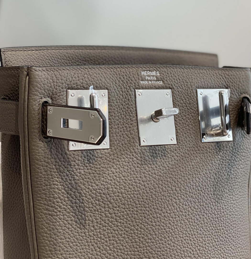 Hermes H083591CK89 Hac a Dos GM backpack Pewter gray