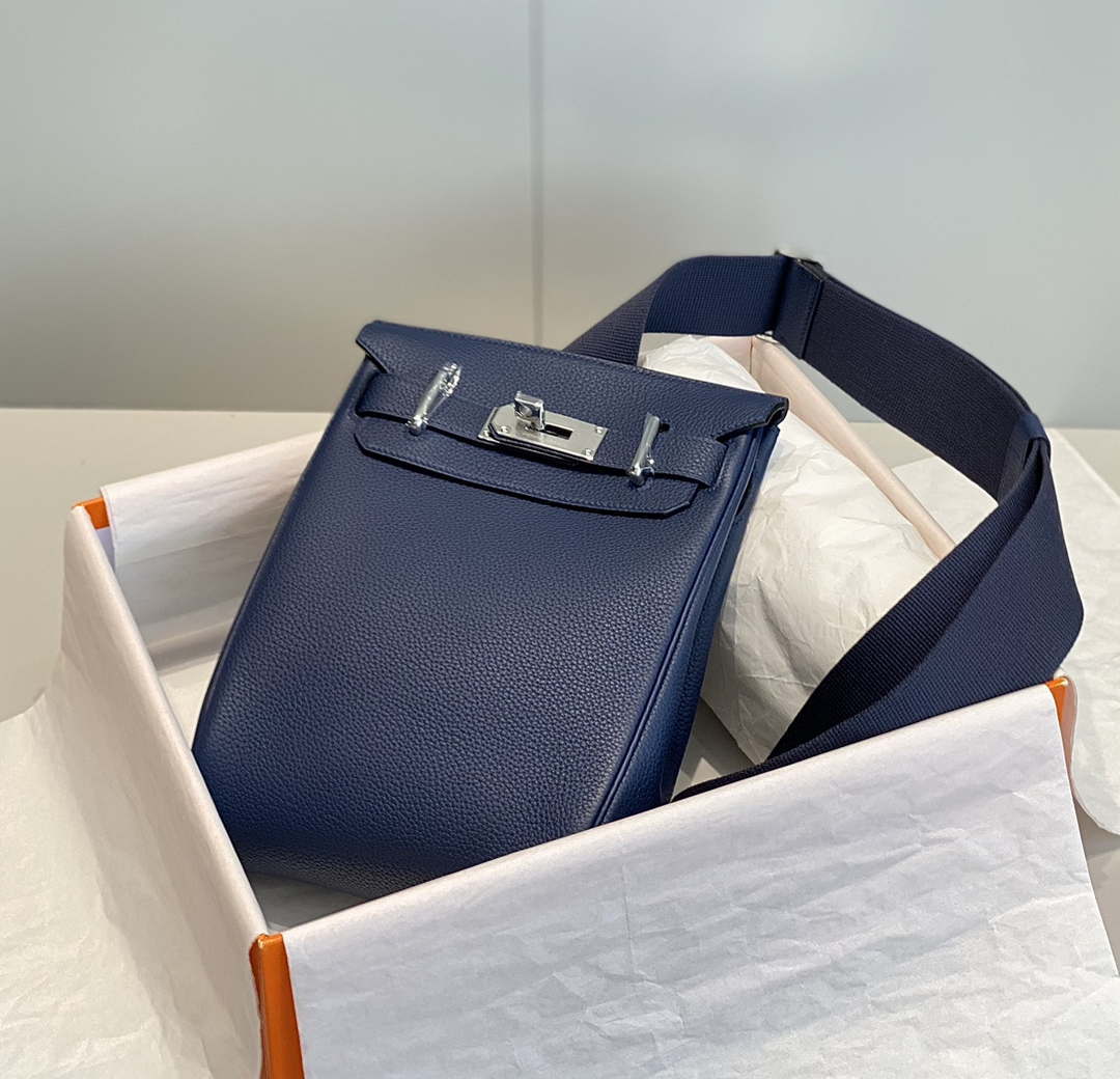 Hermes H083591CK89 Hac a Dos GM backpack Navy blue - Default Title - View 6