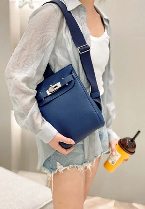 Hermes H083591CK89 Hac a Dos GM backpack Navy blue - Default Title - View 1