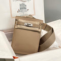 Hermes H083591CK89 Hac a Dos GM backpack Trench coat gray - Default Title - View 1