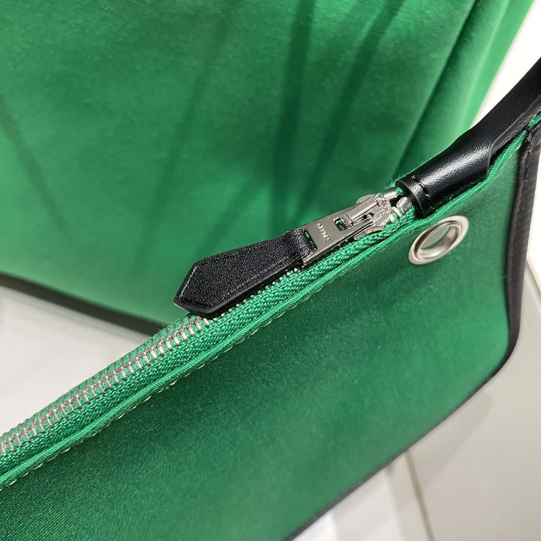 Hermes H084076CKAD A Dos Zip Retourne Herbag Backpack Toile Vache Hunter Ebene H60069