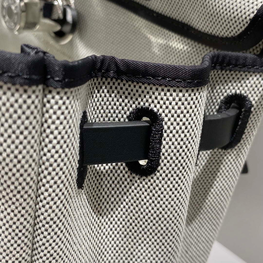 Hermes H084076CKAD Herbag Zip 31 Bag in Black Hunter Leather and Canvas H60062