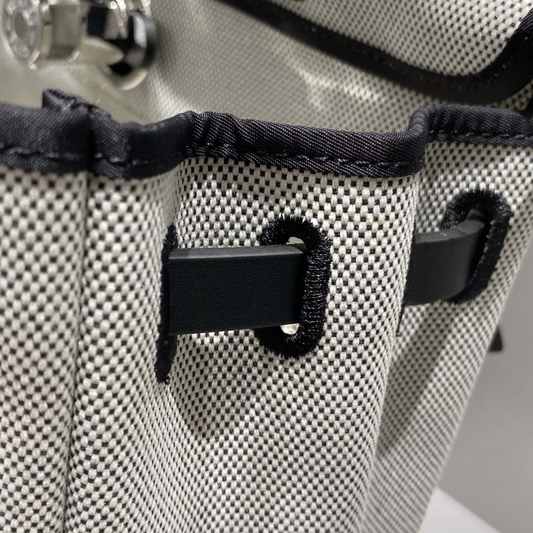 Hermes H084076CKAD Herbag Zip 31 Bag in Black Hunter Leather and Canvas H60062 - Default Title - View 8
