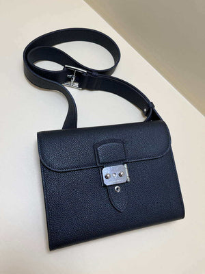Hermes H084109CK18 SAC A Depeches Messager Shoulder Togo 21 bags Black - Default Title - View 3