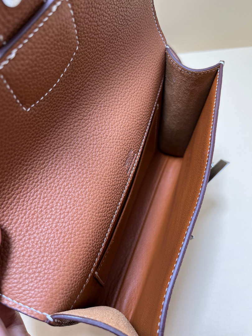 Hermes H084109CK18 SAC A Depeches Messager Shoulder Togo 21 bags Brown