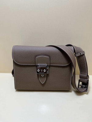 Hermes H084109CK18 SAC A Depeches Messager Shoulder Togo 21 bags Gray brown - Default Title - View 2