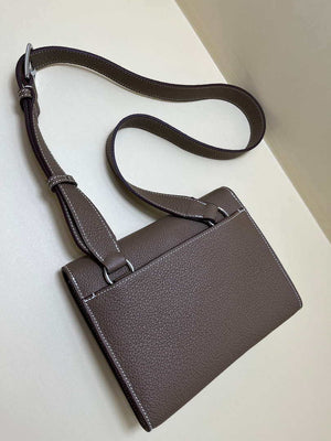 Hermes H084109CK18 SAC A Depeches Messager Shoulder Togo 21 bags Gray brown - Default Title - View 6