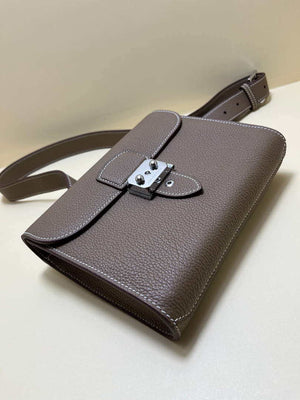 Hermes H084109CK18 SAC A Depeches Messager Shoulder Togo 21 bags Gray brown - Default Title - View 7