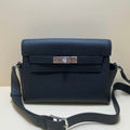 Hermes H084109CK25 Kelly Messager Shoulder Togo 25 bags Black Silver - Default Title - View 1