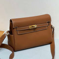 Hermes H084109CK25 Kelly Messager Shoulder Togo 25 bags Gold Brown - Default Title - View 1