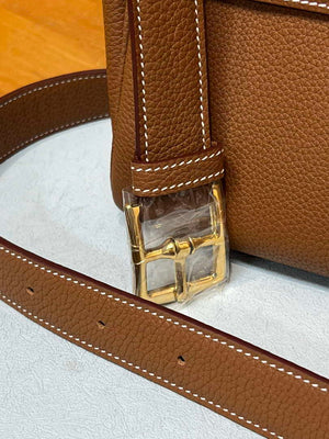 Hermes H084109CK25 Kelly Messager Shoulder Togo 25 bags Gold Brown - Default Title - View 7