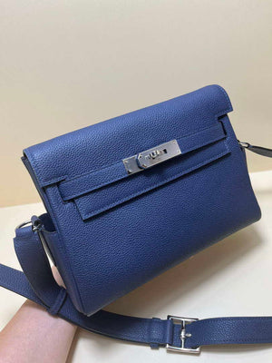 Hermes H084109CK25 Kelly Messager Shoulder Togo 25 bags Navy Silver - Default Title - View 9