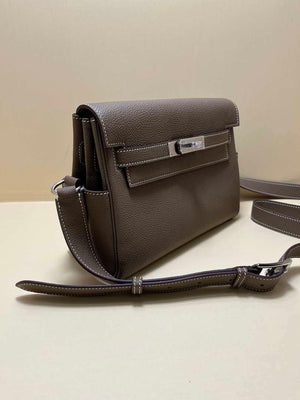Hermes H084109CK25 Kelly Messager Shoulder Togo 25 bags Elephant Gray Silver - Default Title - View 3