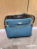 Hermes H084109CK25 Kelly Messager Shoulder Togo 25 bags Sky Blue Silver