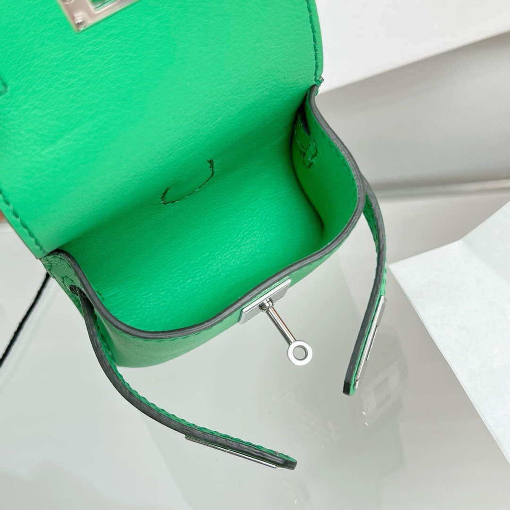 Hermes H084665CK0U Kellyfestival charm Kelly bag charm in Swift calfskin H88904