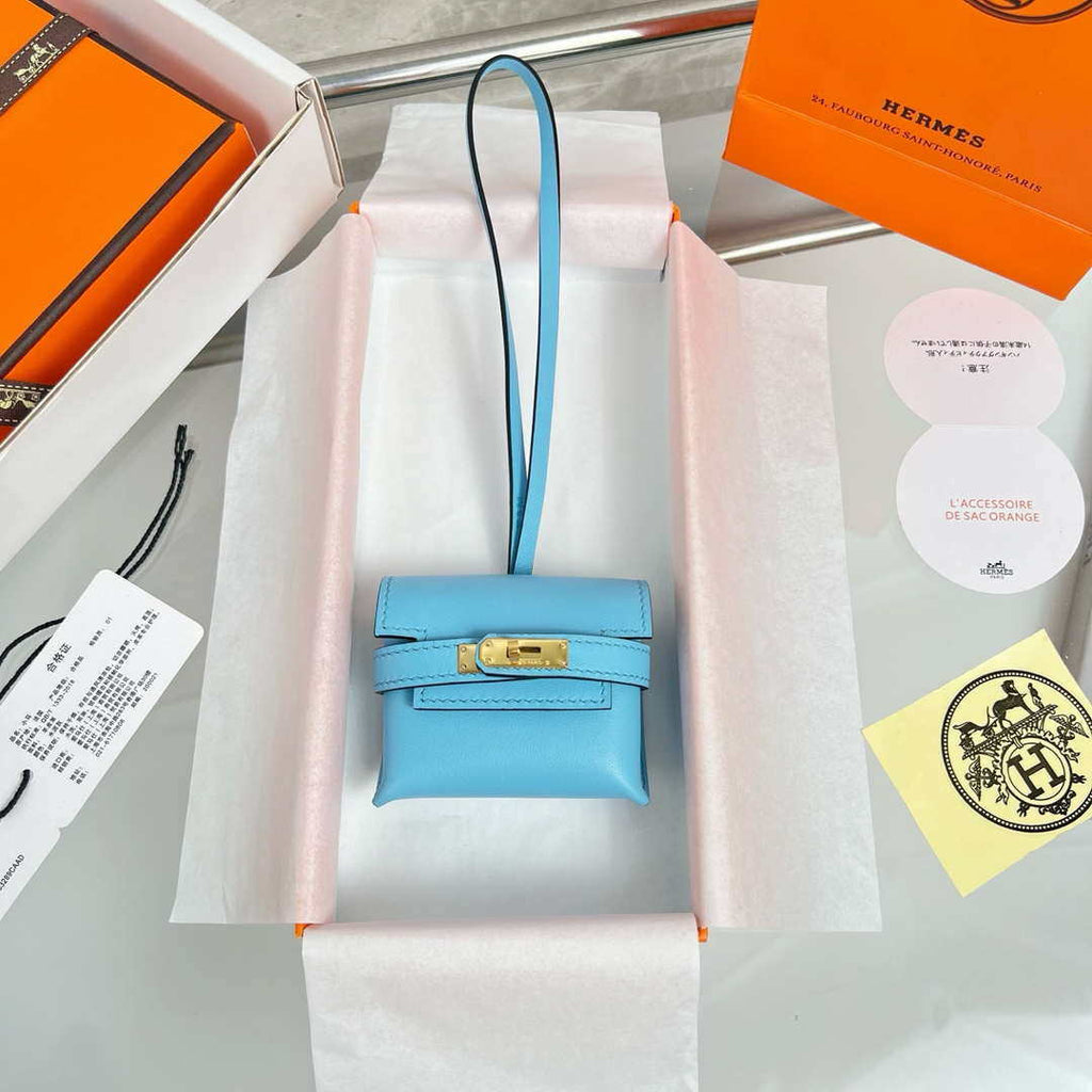 Hermes H084665CK0U Kellyfestival charm Kelly bag charm in Swift calfskin H88905