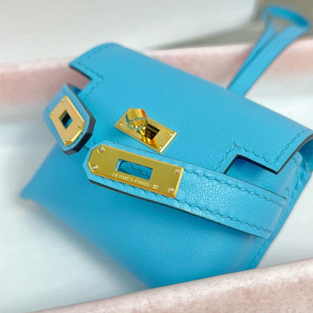 Hermes H084665CK0U Kellyfestival charm Kelly bag charm in Swift calfskin H88905