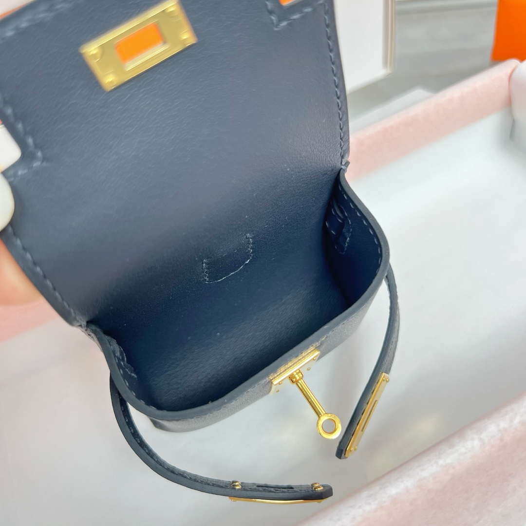Hermes H084665CK0U Kellyfestival charm Kelly bag charm in Swift calfskin H88900