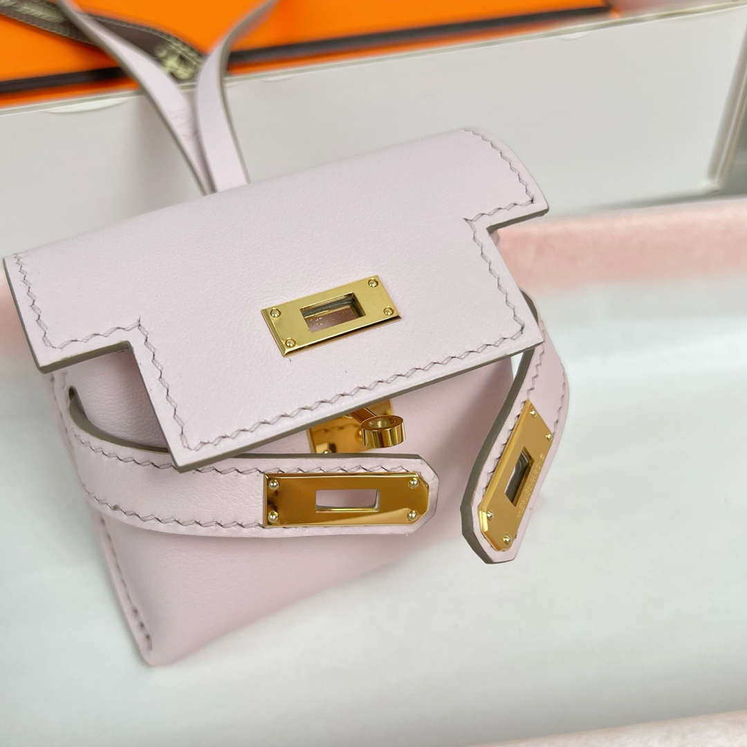 Hermes H084665CK0U Kellyfestival charm Kelly bag charm in Swift calfskin H88906