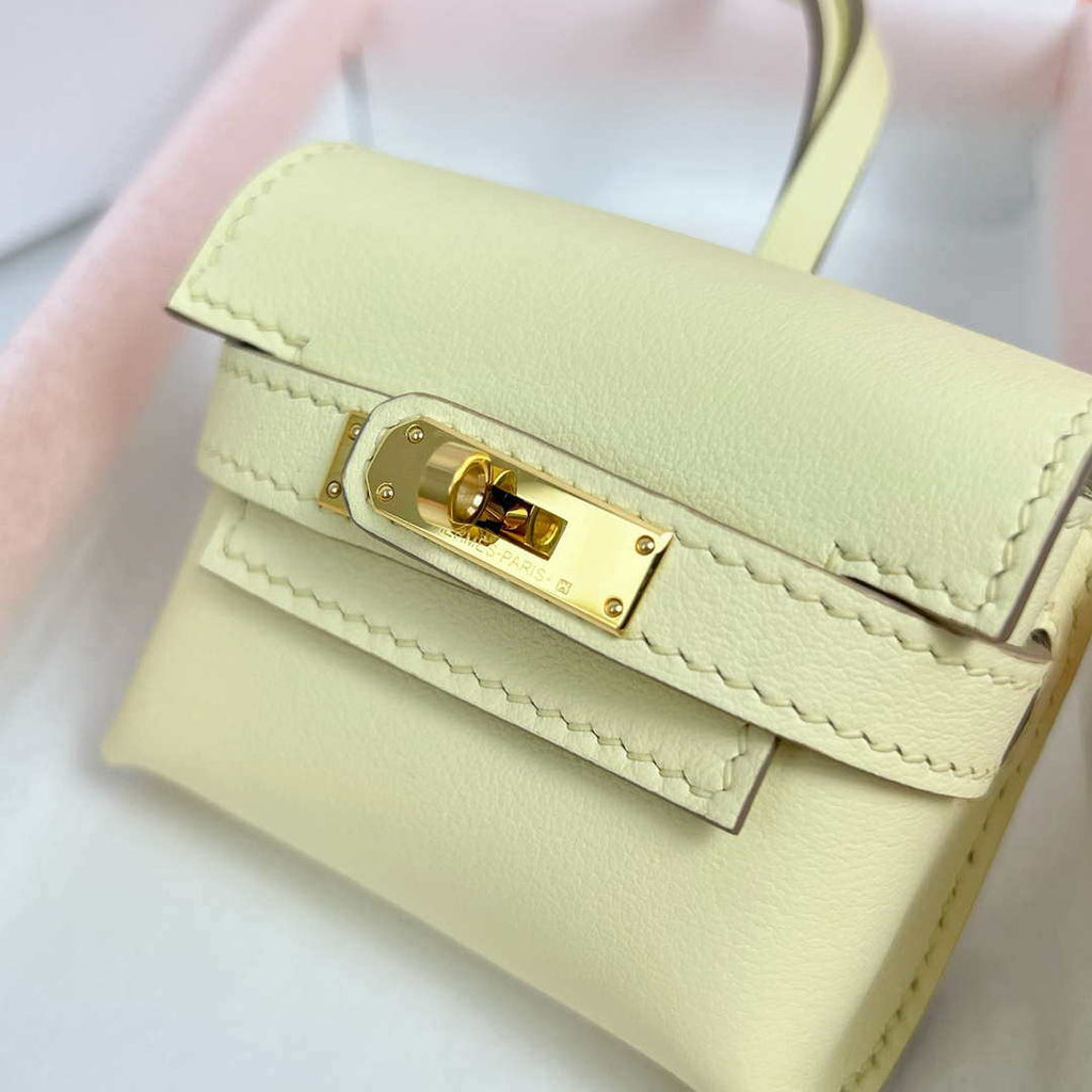 Hermes H084665CK0U Kellyfestival charm Kelly bag charm in Swift calfskin H88907