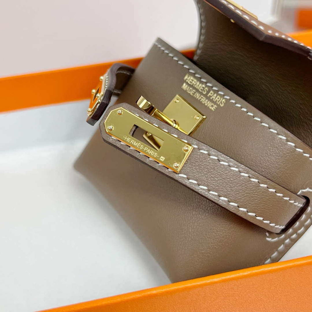Hermes H084665CK0U Kellyfestival charm Kelly bag charm in Swift calfskin H88909