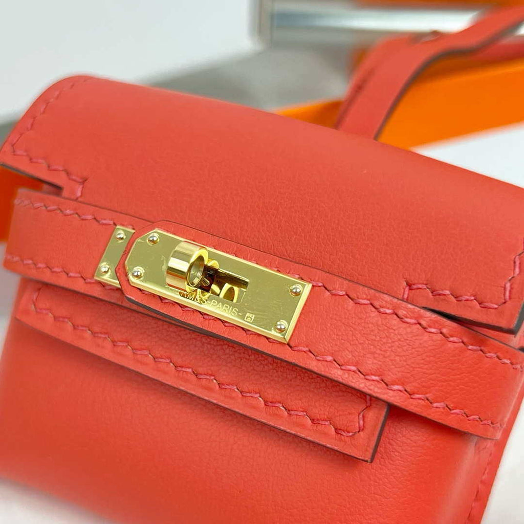 Hermes H084665CK0U Kellyfestival charm Kelly bag charm in Swift calfskin H88910
