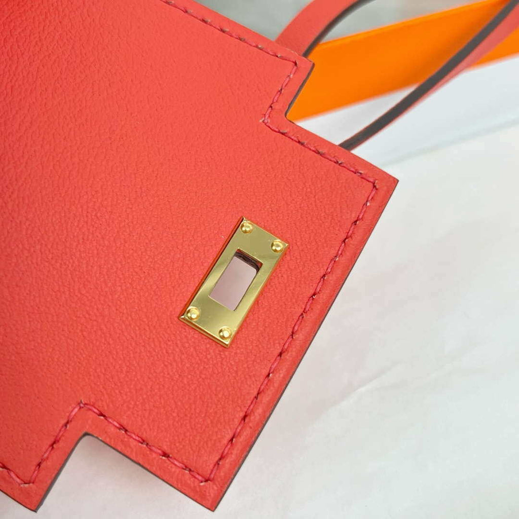 Hermes H084665CK0U Kellyfestival charm Kelly bag charm in Swift calfskin H88910